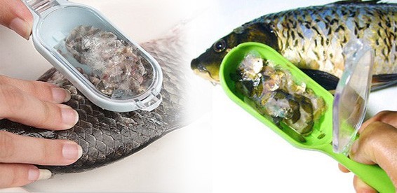 Приспособление для очистки рыбы от чешуи двойная (Рыбочистка бытовая) металл